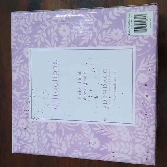 Fuchsia Floral Flower Frame - Picture 5 of 5
